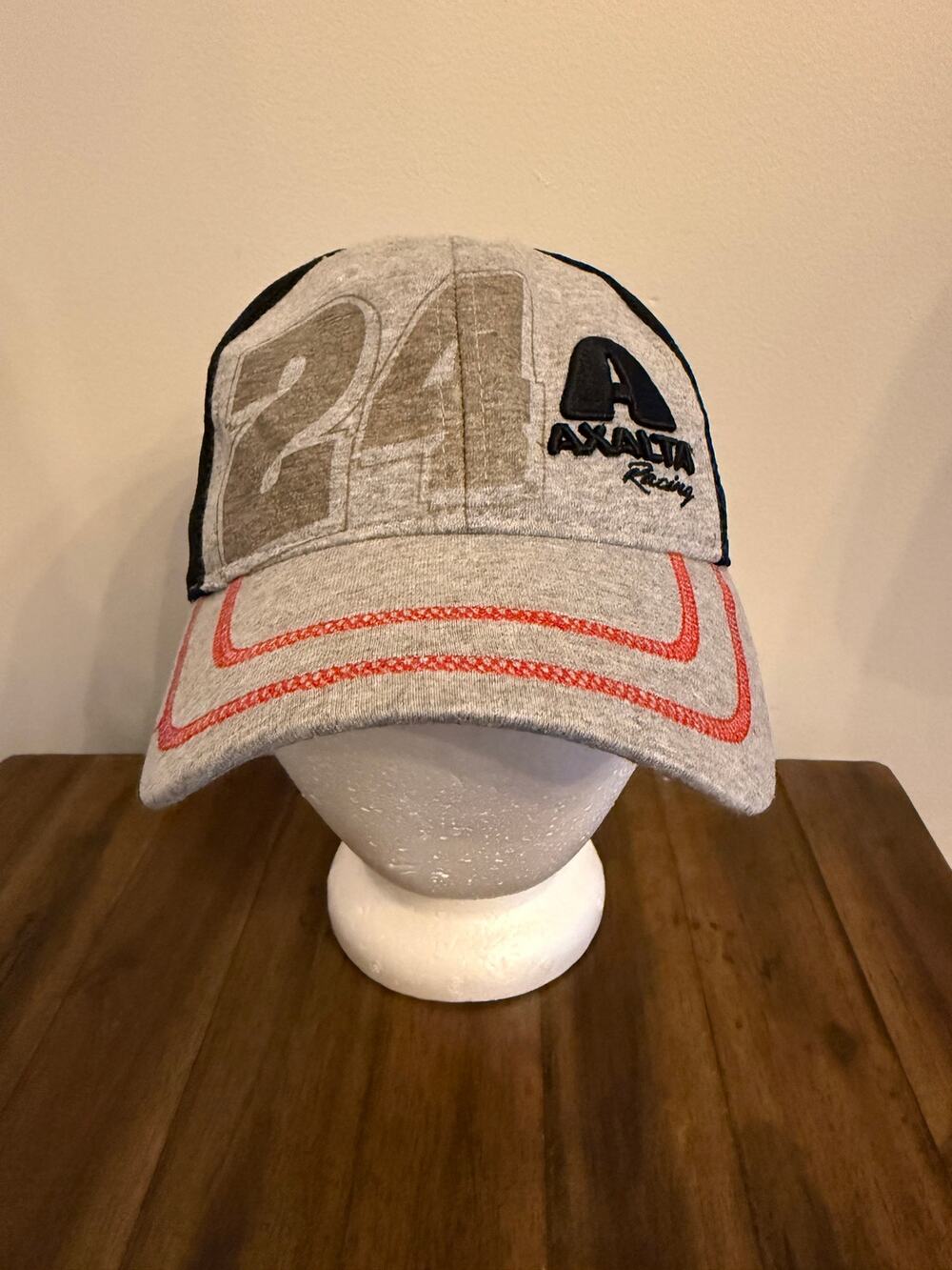 Jeff Gordon #24 Axalta Racing Hat Cap Hendrick Motorsports Grey Black Stitching